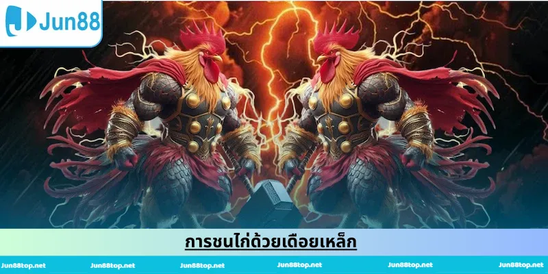 การชนไก่ด้วยเดือยเหล็ก